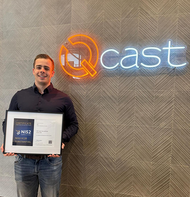 Trots om te delen dat Qcast BV het NIS2-SC20 certificaat op niveau Substantial heeft behaald!